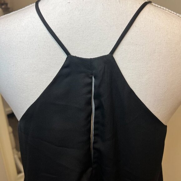 JOA Los Angeles Black Beaded Halter Camisole, Size Medium - Picture 9 of 14